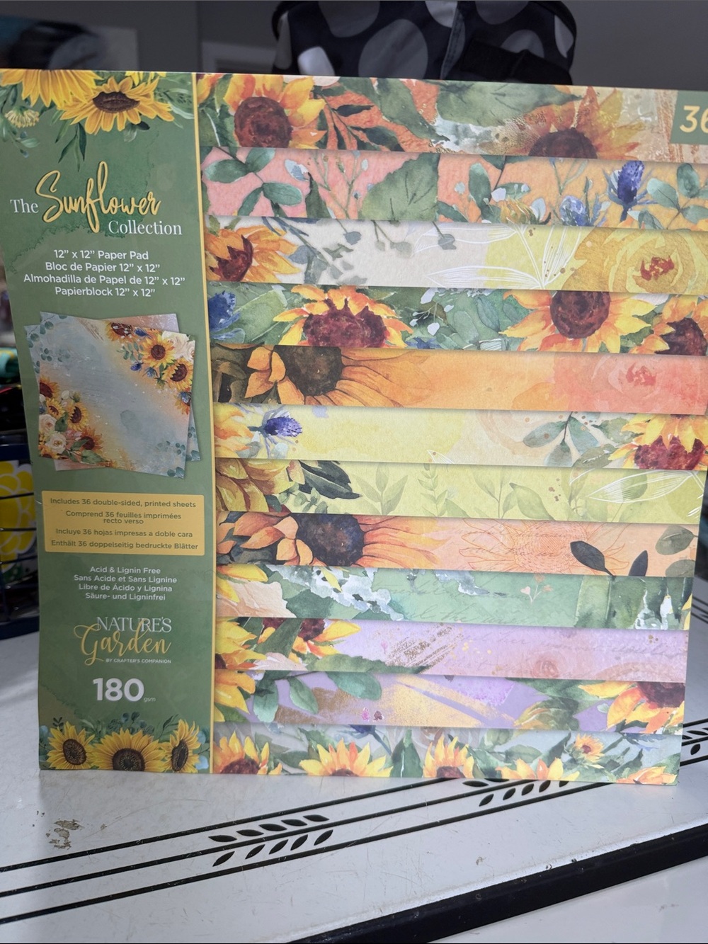 Crafters Companion Nature’s Garden The Sunflower Collection Paper Pad